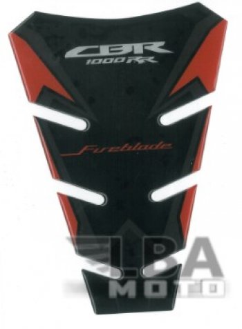 Наклейка на бак для мотоцикла Honda CBR1000RR Красно-Черная  пм-00017129