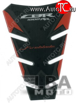 1 549 р. Наклейка на бак для мотоцикла Honda CBR1000RR Красно-Черная  пм-00017129  с доставкой в г. Кемерово