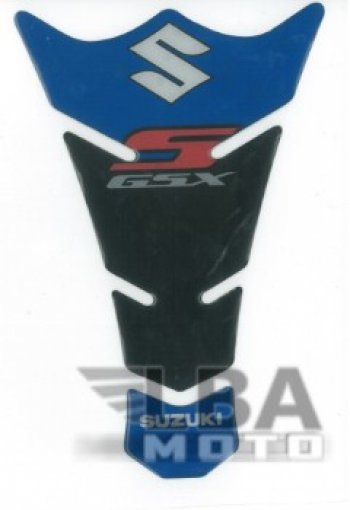 Наклейка на бак для мотоцикла Suzuki GSX-S Черно-Синяя  пм-00017131