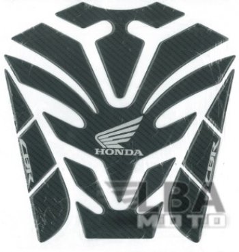 Наклейка на бак для мотоцикла Honda CBR Карбон Черная 2  пм-00017135