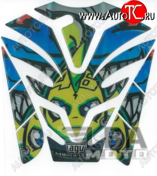 1 549 р. Наклейка на бак для мотоцикла VR46 AGV 1  пм-00017136  с доставкой в г. Кемерово