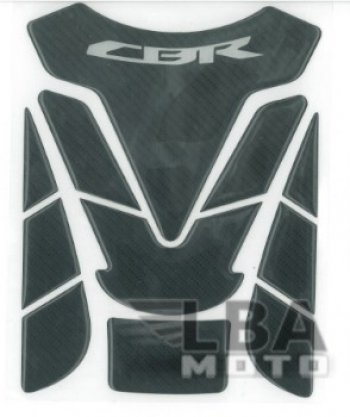Наклейка на бак для мотоцикла Honda CBR Карбон Черная 1  пм-00017141