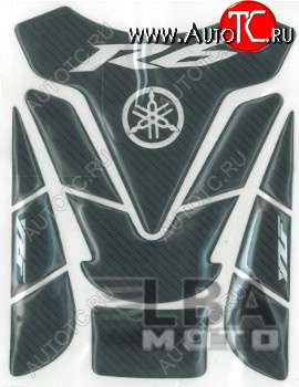 1 549 р. Наклейка на бак для мотоцикла Yamaha YZF-R6 Под Карбон 1  пм-00017144  с доставкой в г. Кемерово