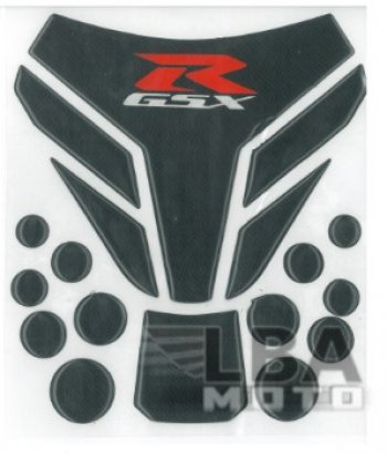 Наклейка на бак для мотоцикла Suzuki GSX-R Под Карбон 7  пм-00017149