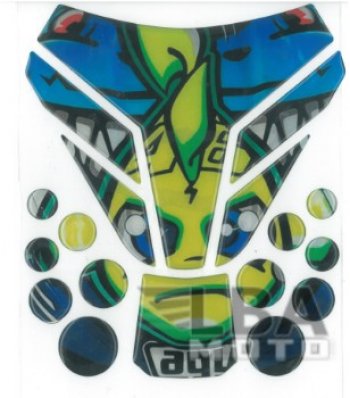 Наклейка на бак для мотоцикла VR46 AGV 4  пм-00017153