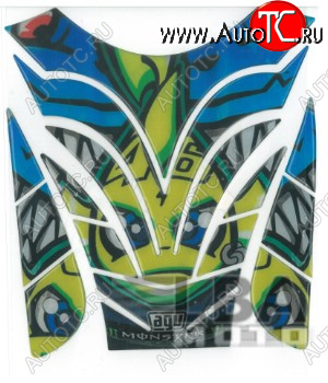 1 549 р. Наклейка на бак для мотоцикла VR46 AGV 6  пм-00017155  с доставкой в г. Кемерово