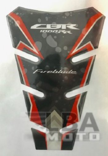 Наклейка на бак для мотоцикла Honda CBR1000RR Красно-Черная 2  пм-00017158