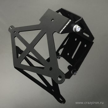 CRAZY IRON Рамка крепления номерного знака SPORT, регулируемая, метал  5563