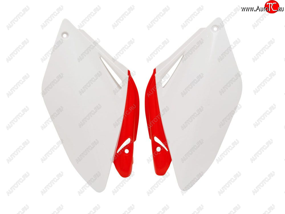 7 419 р. Обтекатели задн. боковые R-Tech Honda CRF250R 06-09 (R-FICRFBNRS060) белыекрасные   r-ficrfbnrs06  с доставкой в г. Кемерово