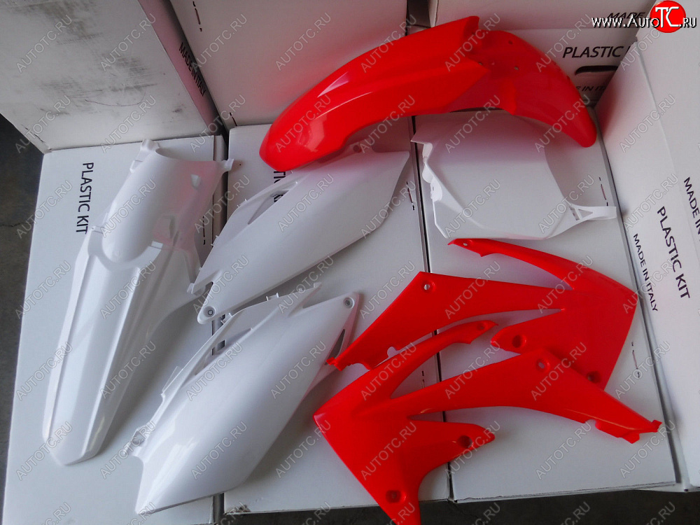 15 599 р. Комплект пластика R-Tech Honda CRF450RRX 2017 (R-KITCRF-OEM-600) красный-белый  r-kitcrf-oem-600  с доставкой в г. Кемерово