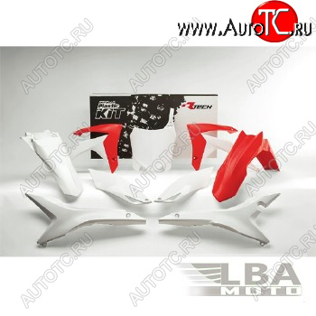 14 999 р. Комплект пластика R-Tech Honda CRF250R 14-17, CRF450R 13-16 (R-KITCRF-OEM-517) красный-белый  r-kitcrf-oem-517  с доставкой в г. Кемерово