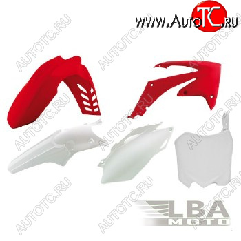 12 749 р. Комплект пластика R-Tech Honda CRF250R 10, CRF450R 09-10 (R-KITCRF-OEM-513 ) красный-белый  r-kitcrf-oem-513  с доставкой в г. Кемерово