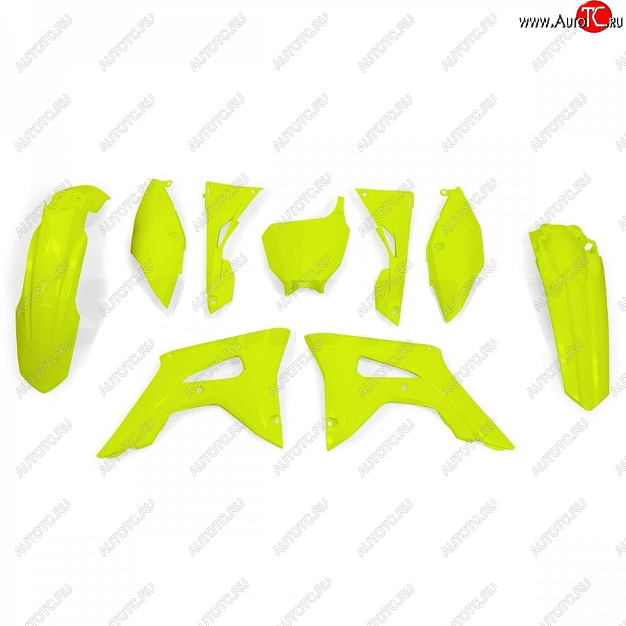 14 999 р. Комплект пластика R-Tech Honda CRF250R 2018, CRF450R 17-18 (R-KITCRF-GF0-599) неоновый желтый  r-kitcrf-gf0-599  с доставкой в г. Кемерово