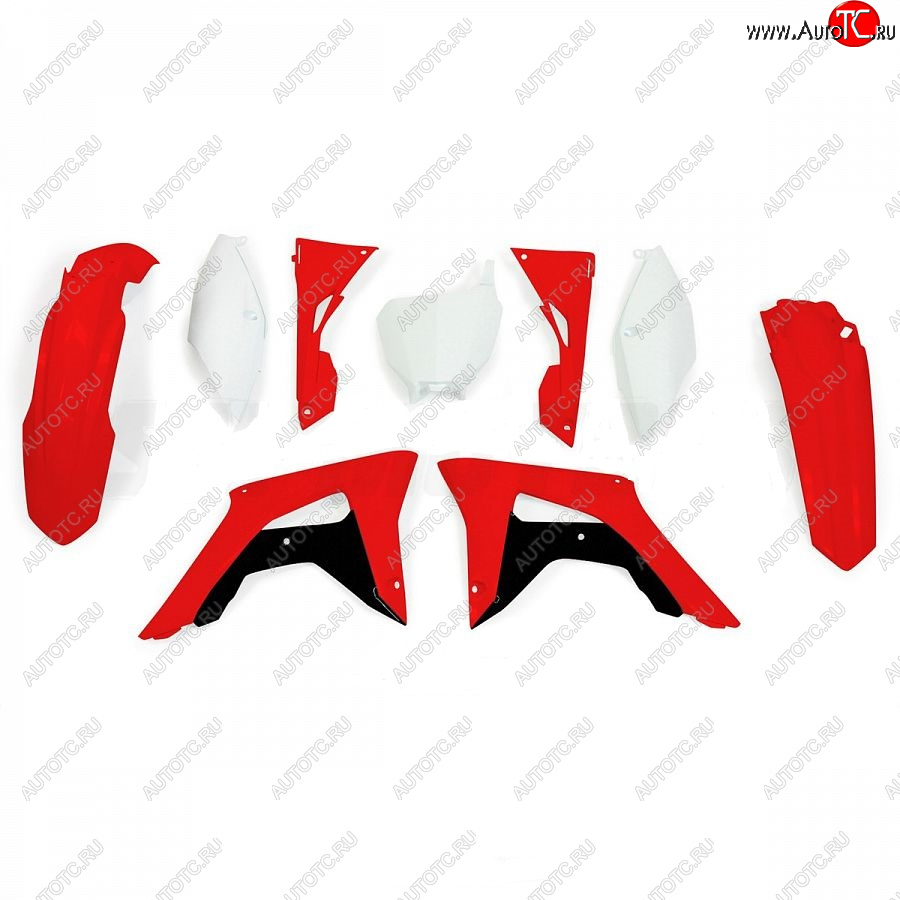 14 999 р. Комплект пластика R-Tech Honda CRF250R 2018, CRF450R 17-18 (R-KITCRF-OEM-599) красный-белый  r-kitcrf-oem-599  с доставкой в г. Кемерово
