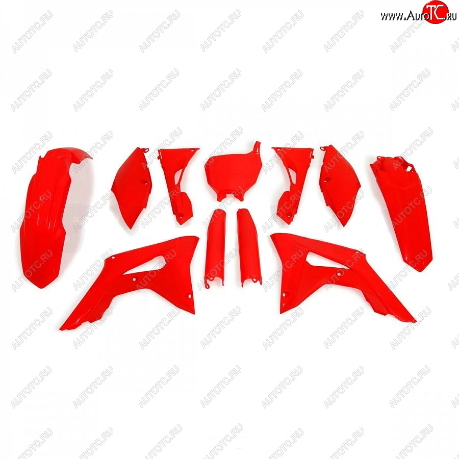 14 999 р. Комплект пластика R-Tech Honda CRF250R 2018, CRF450R 17-18 (R-KITCRF-RF0-599) неоновый красный  r-kitcrf-rf0-599  с доставкой в г. Кемерово
