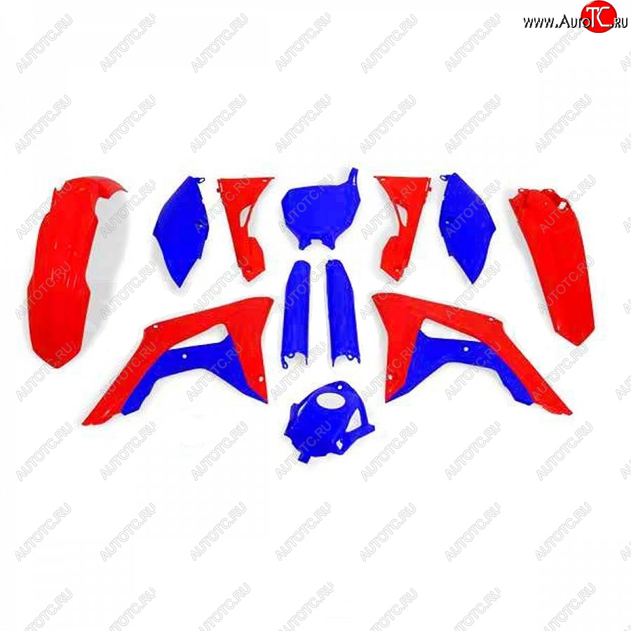 14 999 р. Комплект пластика R-Tech Honda CRF250R 2018, CRF450R 17-18 (R-KITCRF-RSB-599) красный-синий  r-kitcrf-rsb-599  с доставкой в г. Кемерово