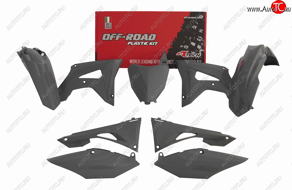 14 999 р. Комплект пластика R-Tech Honda CRF250R 19-20, CRF450R 19-20 (R-KITCRF-GR0-519) Quantum Grey серый  r-kitcrf-gr0-519  с доставкой в г. Кемерово