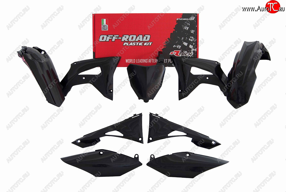 14 999 р. Комплект пластика R-Tech Honda CRF250R 19-20, CRF450R 19-20 (R-KITCRF-NR0-519) черный  r-kitcrf-nr0-519  с доставкой в г. Кемерово
