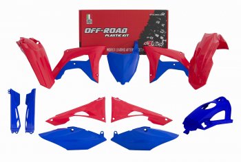 Комплект пластика R-Tech Honda CRF250R 19-20, CRF450R 19-20 (R-KITCRF-RSB-519) красный-синий  r-kitcrf-rsb-519