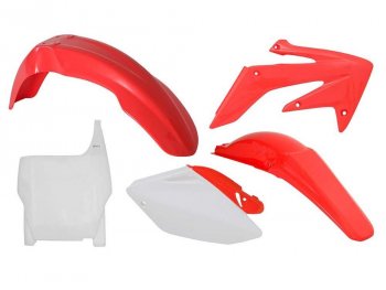 Комплект пластика R-Tech Honda CRF250R 04-05 (R-KITCRF-OEM-507) Красно-Белый  r-kitcrf-oem-507