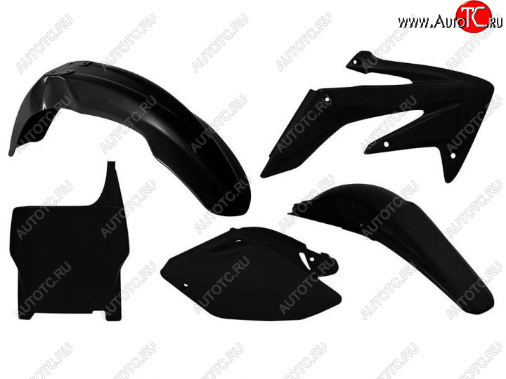 12 749 р. Комплект пластика R-Tech Honda CRF250R 04-05 (R-KITCRF-NR0-507) Черный  r-kitcrf-nr0-507  с доставкой в г. Кемерово