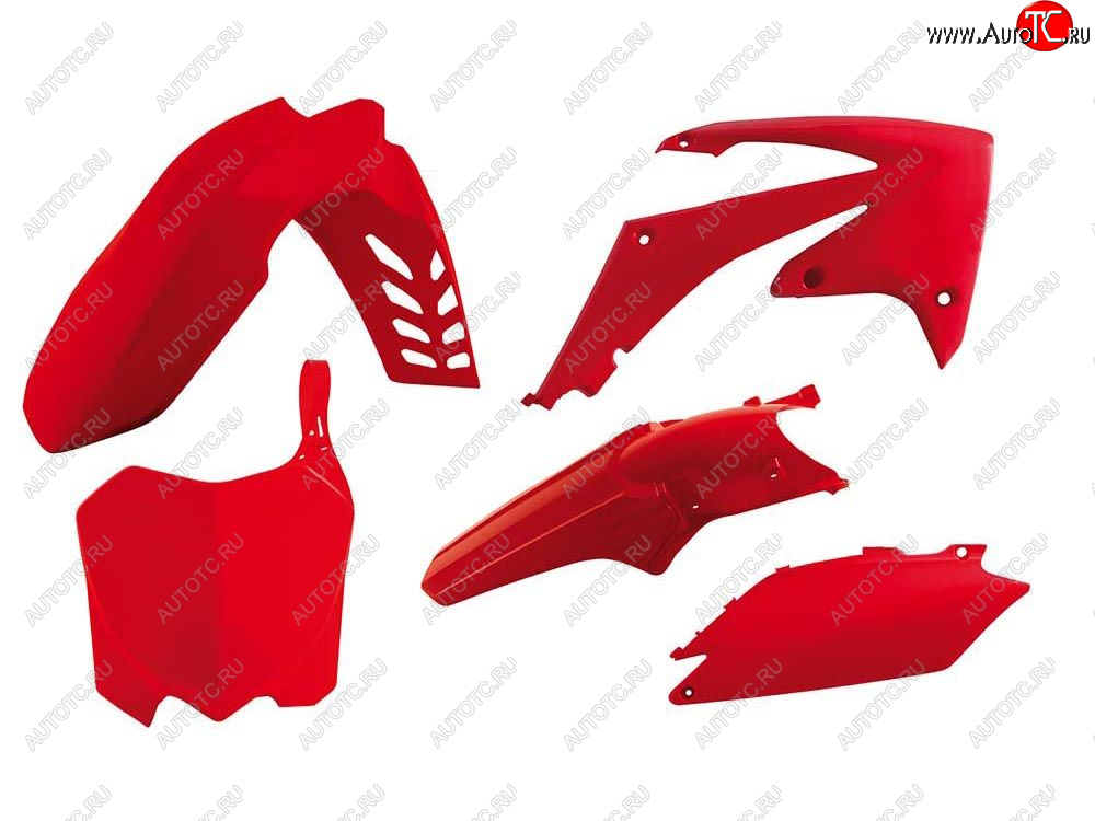 12 749 р. Комплект пластика R-Tech Honda CRF250R 11-13, CRF450R 11-12 (R-KITCRF-RS0-516) Красный  r-kitcrf-rs0-516  с доставкой в г. Кемерово