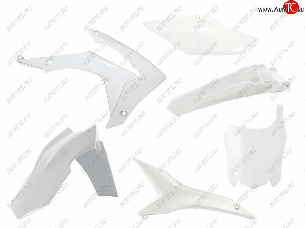 14 999 р. Комплект пластика R-Tech Honda CRF250R 14-17, CRF450R 13-16 (R-KITCRF-BN0-517) Белый  r-kitcrf-bn0-517  с доставкой в г. Кемерово