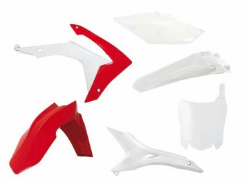 Комплект пластика R-Tech Honda CRF250R 14-17, CRF450R 13-16 (R-KITCRF-OEM-518) Бело-Красный  r-kitcrf-oem-518