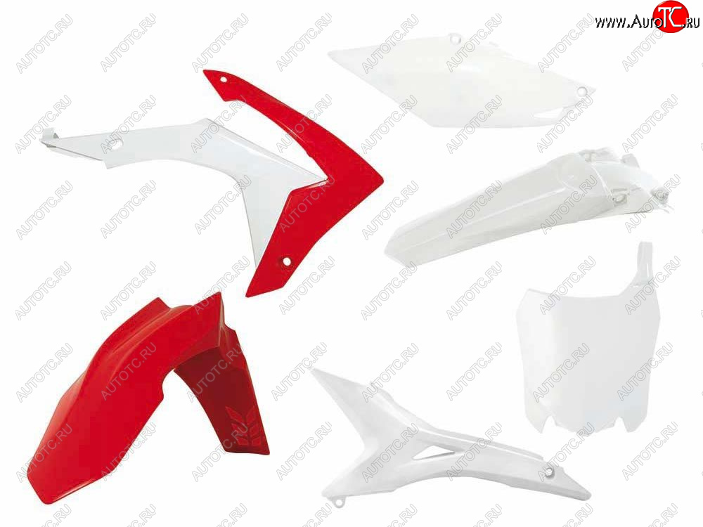14 999 р. Комплект пластика R-Tech Honda CRF250R 14-17, CRF450R 13-16 (R-KITCRF-OEM-518) Бело-Красный  r-kitcrf-oem-518  с доставкой в г. Кемерово