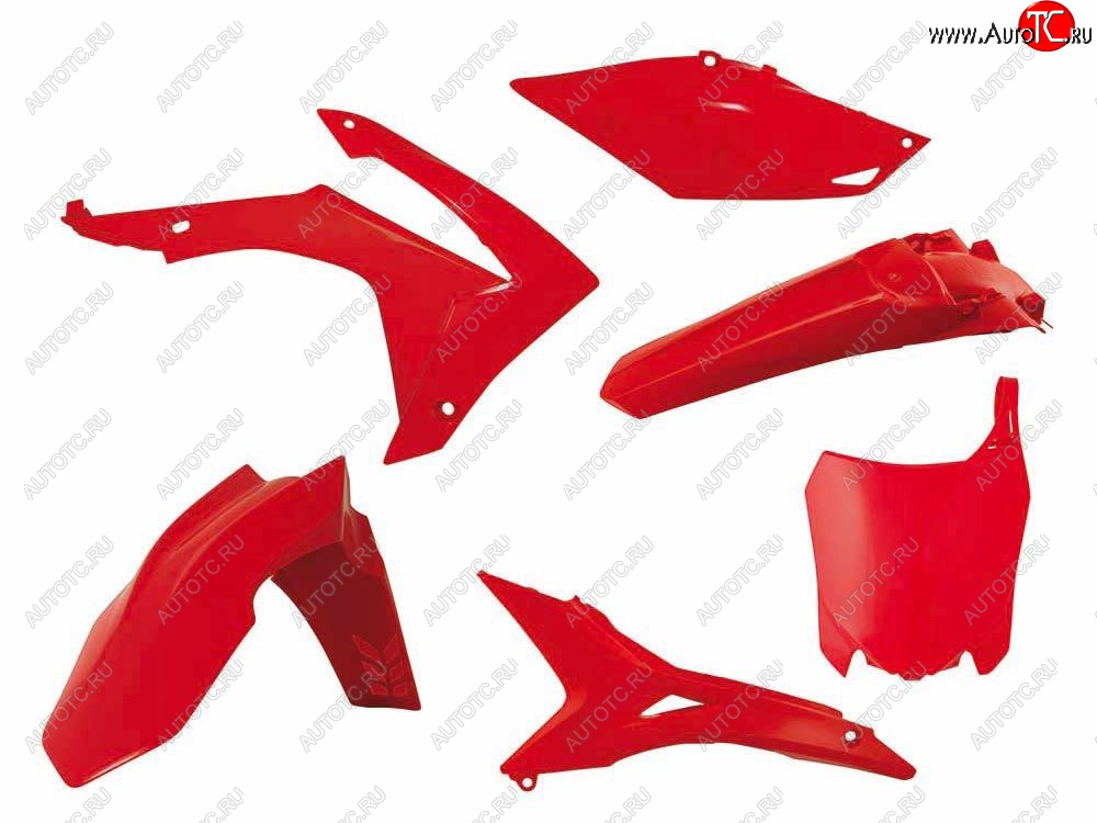 14 999 р. Комплект пластика R-Tech Honda CRF250R 14-17, CRF450R 13-16 (R-KITCRF-RS0-518) Красный  r-kitcrf-rs0-518  с доставкой в г. Кемерово