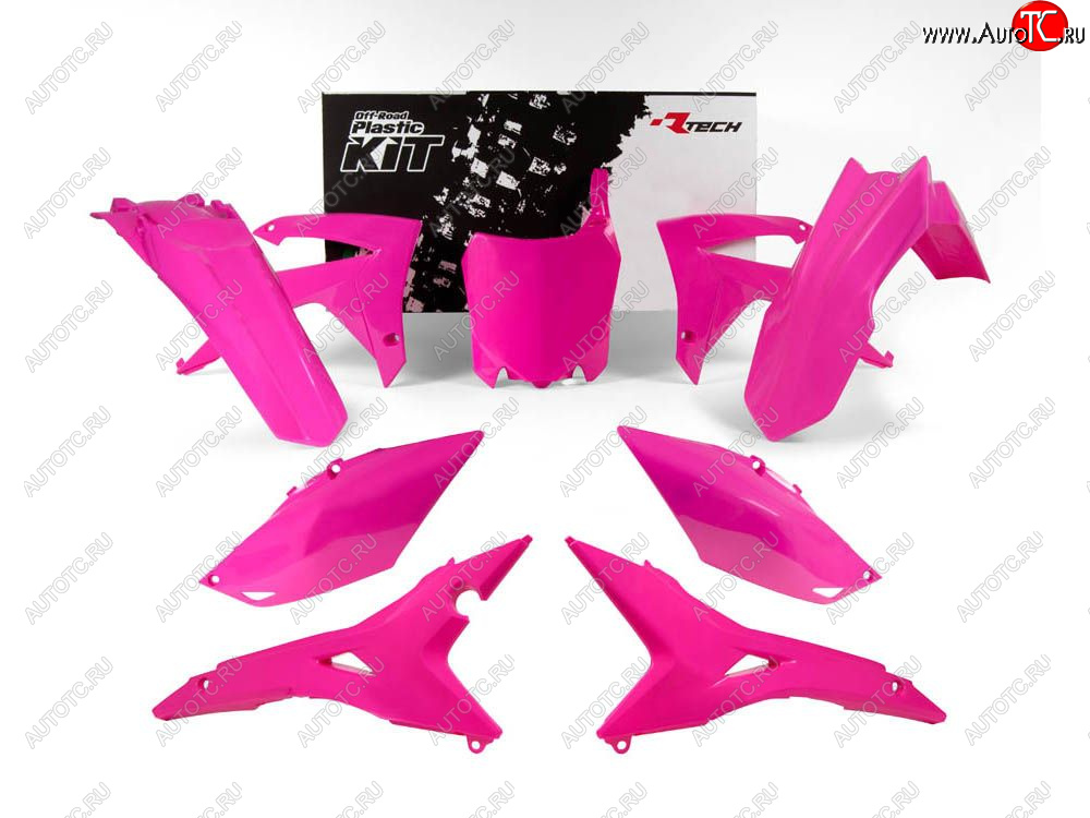 14 999 р. Комплект пластика R-Tech Honda CRF250R 14-17, CRF450R 13-16 (R-KITCRF-FU0-518) Розовый Неон  r-kitcrf-fu0-518  с доставкой в г. Кемерово