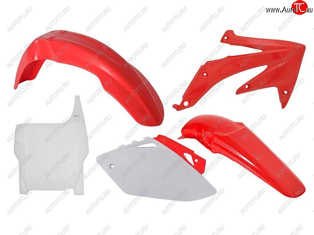 12 749 р. Комплект пластика R-Tech Honda CRF450R 2007 (R-KITCRF-OEM-509) Красно-Белый  r-kitcrf-oem-509  с доставкой в г. Кемерово