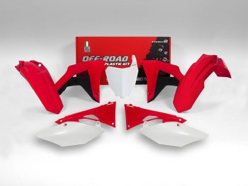 Комплект пластика R-Tech Honda CRF250RX 19-21, CRF450RX 19-20 (R-KITCRF-OEM-601) бело-красный  r-kitcrf-oem-601