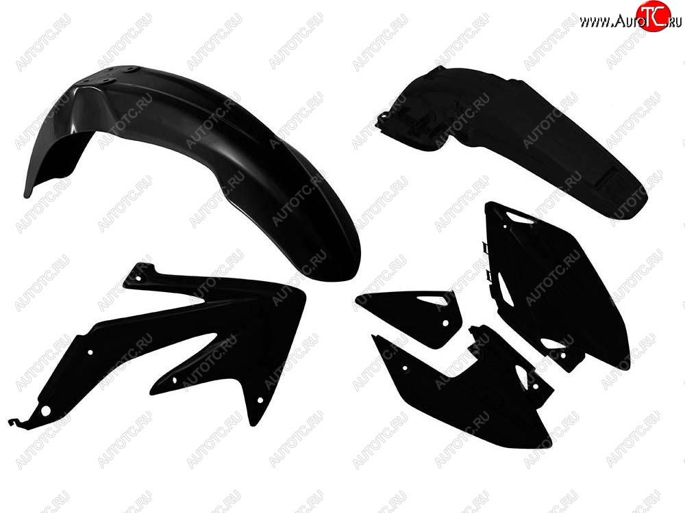 11 799 р. Комплект пластика R-Tech Honda CRF450X 05-07 (R-KITCRX-NR0-414) черный  r-kitcrx-nr0-414  с доставкой в г. Кемерово