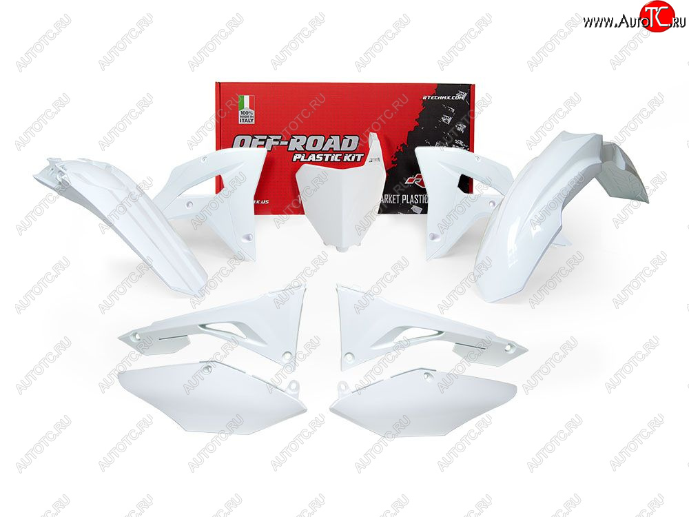 15 599 р. Комплект пластика R-Tech Honda CRF250RX 19-21, CRF450RX 19-20 (R-KITCRF-BN0-601) белый  r-kitcrf-bn0-601  с доставкой в г. Кемерово