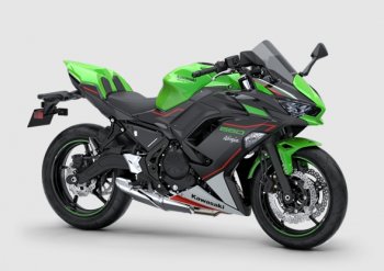 Комплект пластика для мотоцикла Kawasaki ER-6F 21-23 Зелено-Черно-Белый  пм-00028817