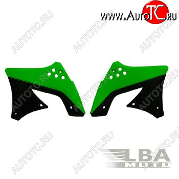7 399 р. Обтекатели радиатора R-Tech Kawasaki KX250F 09-12 (R-CVKXFVENR29) зеленыечерные  r-cvkxfvenr29  с доставкой в г. Кемерово