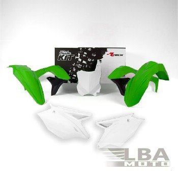 Комплект пластика R-Tech Kawasaki KX450F 16-17 (for USA) (R-KITKXF-OEM-597) зеленыйчерныйбелый  r-kitkxf-oem-597