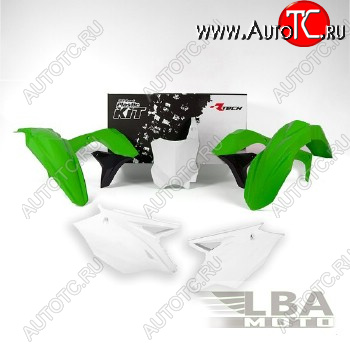 12 749 р. Комплект пластика R-Tech Kawasaki KX450F 16-17 (for USA) (R-KITKXF-OEM-597) зеленыйчерныйбелый  r-kitkxf-oem-597  с доставкой в г. Кемерово