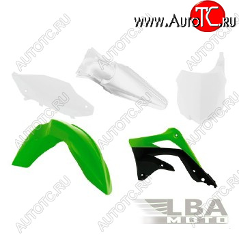 13 449 р. Комплект пластика R-Tech Kawasaki KX450F 13-15 (R-KITKXF-OEM-515) зеленыйчерныйбелый  r-kitkxf-oem-515  с доставкой в г. Кемерово