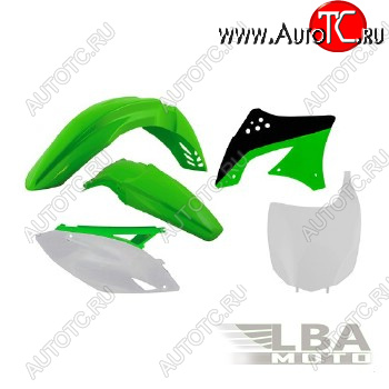 12 749 р. Комплект пластика R-Tech Kawasaki KX450F 09-11 (R-KITKXF-OEM-510) зеленыйчерныйбелый  r-kitkxf-oem-510  с доставкой в г. Кемерово