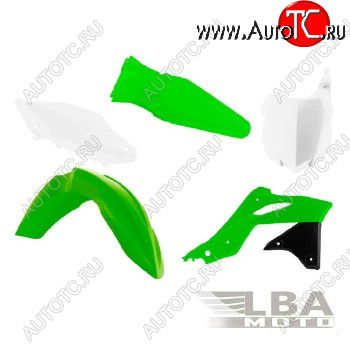 12 749 р. Комплект пластика R-Tech Kawasaki KX250F 13-16 (R-KITKXF-OEM-596) зеленыйчерныйбелый  r-kitkxf-oem-596  с доставкой в г. Кемерово