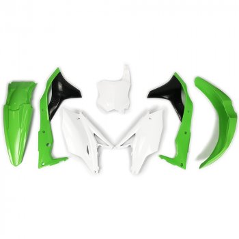 Комплект пластика R-Tech Kawasaki KX250F 17-20 (R-KITKXF-OEM-519) зеленыйбелыйчерный  r-kitkxf-oem-519