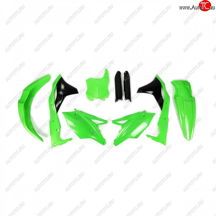 12 749 р. Комплект пластика R-Tech Kawasaki KX250F 17-20 (R-KITKXF-VF0-519) неоновый зеленый  r-kitkxf-vf0-519  с доставкой в г. Кемерово