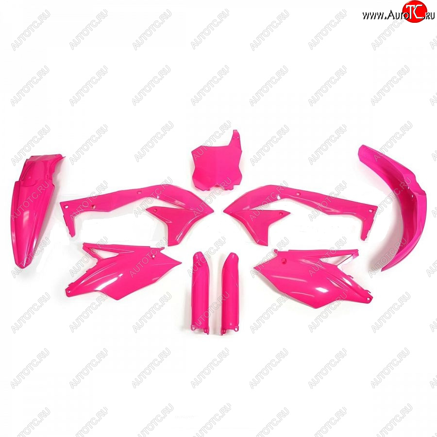 12 749 р. Комплект пластика R-Tech Kawasaki KX450F 16-18 (R-KITKXF-FU0-517) неоновый розовый  r-kitkxf-fu0-517  с доставкой в г. Кемерово
