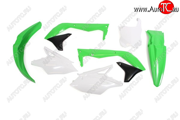 13 449 р. Комплект пластика R-Tech Kawasaki KX450F 16-18 (R-KITKXF-OEM-517) зеленыйбелыйчерный  r-kitkxf-oem-517  с доставкой в г. Кемерово