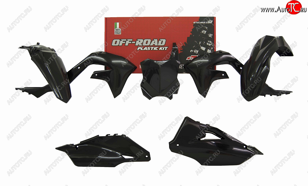 12 749 р. Комплект пластика R-Tech Kawasaki KX450F 19-20 (R-KITKXF-NR0-599) черный  r-kitkxf-nr0-599  с доставкой в г. Кемерово