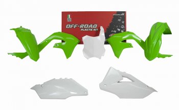 Комплект пластика R-Tech Kawasaki KX450F 19-20 (R-KITKXF-OEM-599) зеленыйбелый  r-kitkxf-oem-599