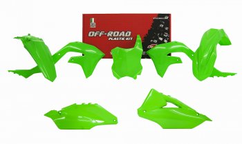 Комплект пластика R-Tech Kawasaki KX450F 19-20 (R-KITKXF-VF0-599) неоновый зеленый  r-kitkxf-vf0-599