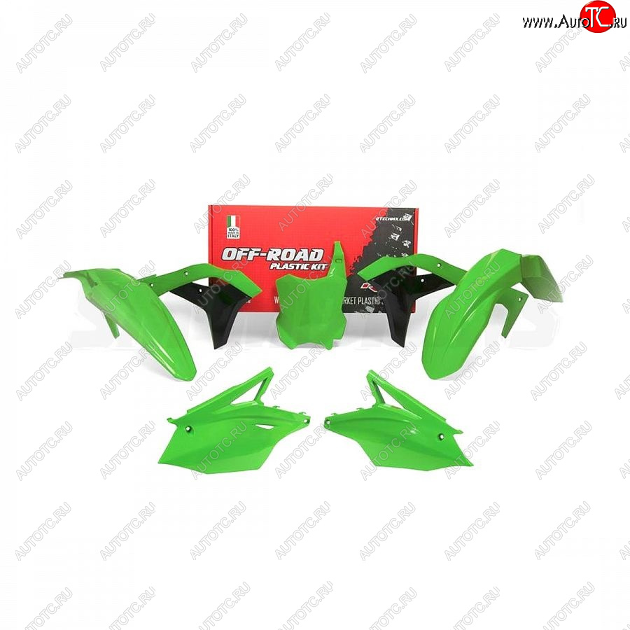 12 749 р. Комплект пластика R-Tech Kawasaki KX250F 17-20 (R-KITKXF-VE0-519) Зеленый  r-kitkxf-ve0-519  с доставкой в г. Кемерово